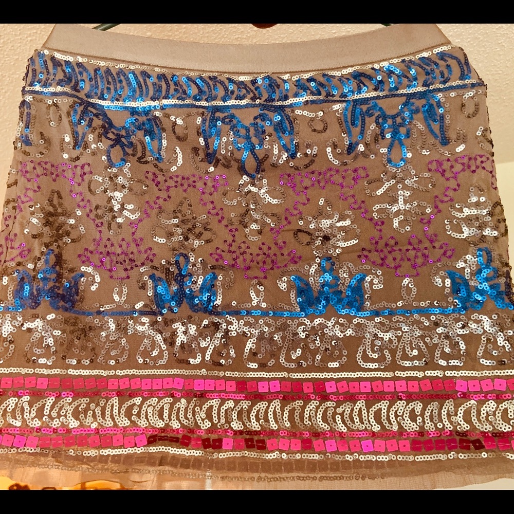 Chelsea and Violet sequence mini skirt